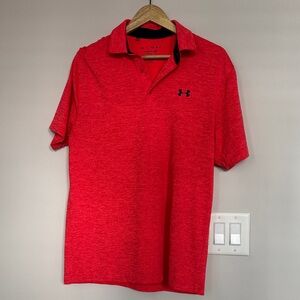 Under Armour Men's Bright Red Polo Shirt